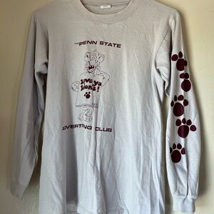 true vintage 70s made in usa single stitch penn college shirt  sm  Pennsylvania